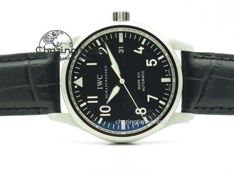 MIROTIME 0501 Mark XVI 1:1 Best Edition MK Maker SS Black Dial A2892 On Black Leather Strap Chic 7371